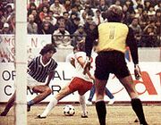 Renato no lance do segundo gol